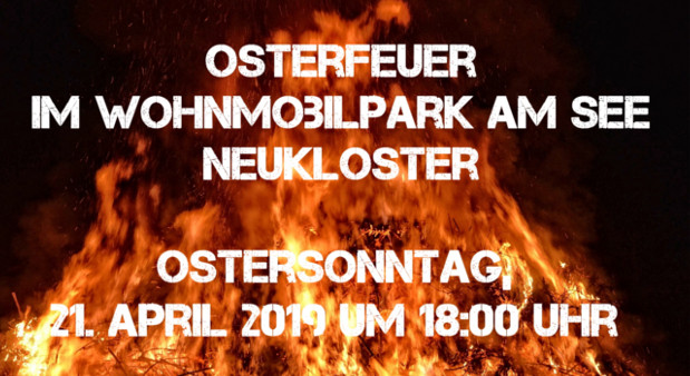 Osterfeuer in Neukloster